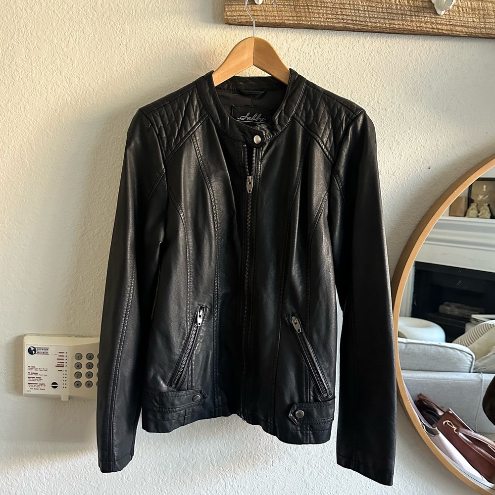 Vegan Black Leather Jacket